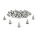 7mm x 14mm SIlver Tree Shaped Punk Studs (Pack of 50)